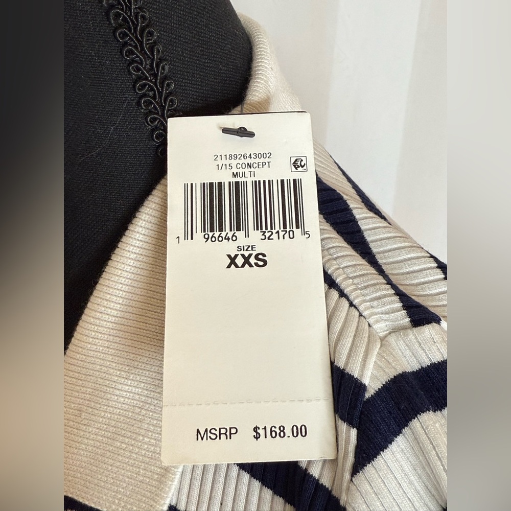 NWT Polo Striped Long Sleeve Polo Top - Picture 6 of 7